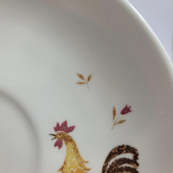 TWO Taylor Smith Taylor Break-O-Day Ever Yours Cup & Saucer Sets Chickens - Picture 8 of 10